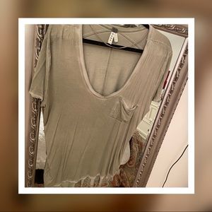 Free People v-neck pocket tee